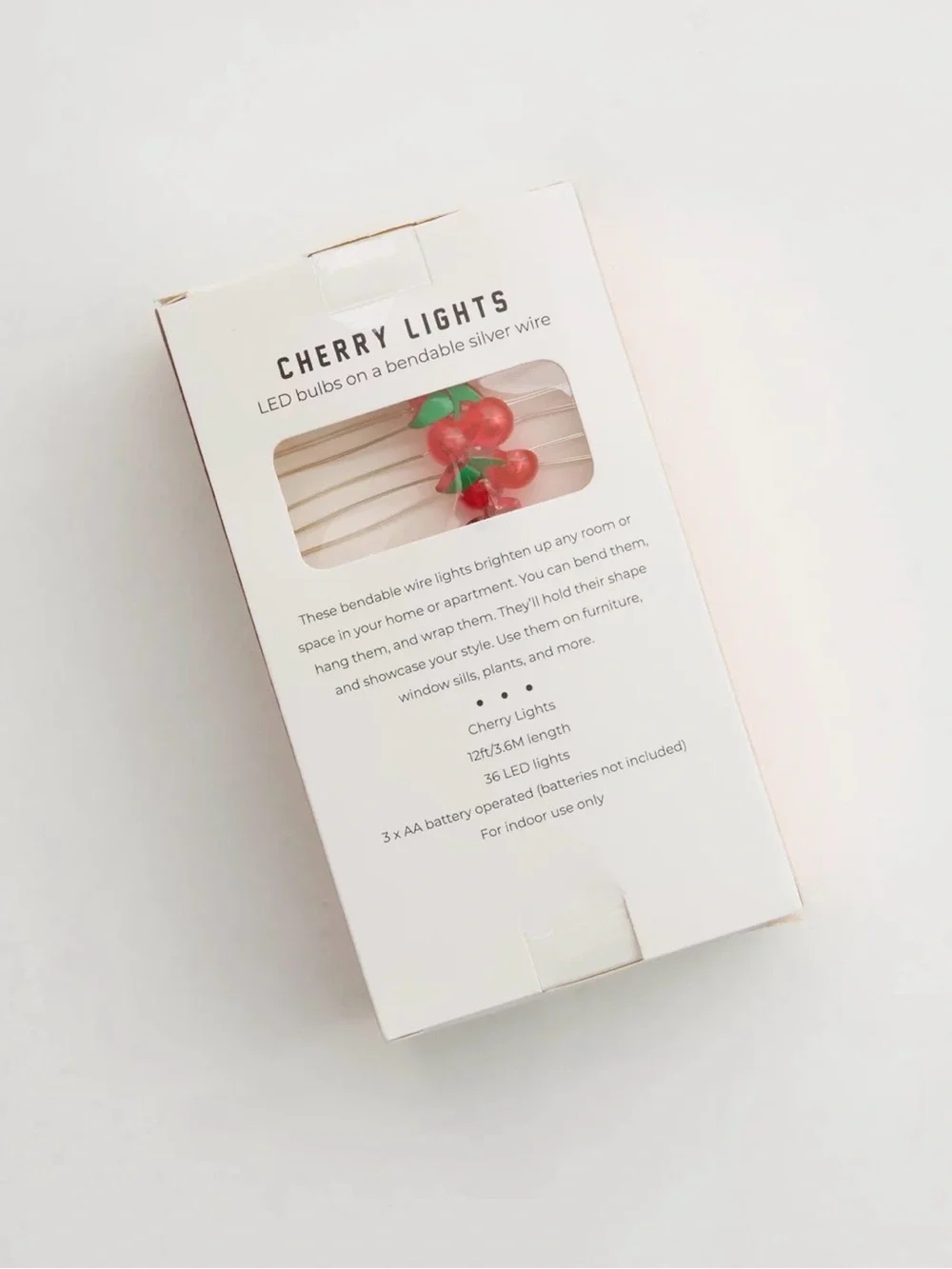 FOUR Aerie Brooklyn Lighting Company Cherry LED String Lights Bendable Wire